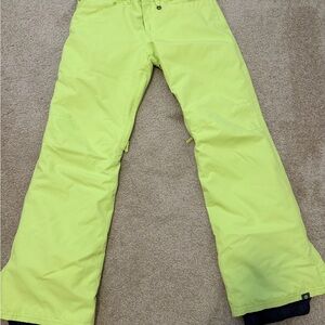 Roxy Snow Pants Lime Green/yellow